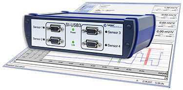4- Kanal Sensor-Interface mit USB: SI-USB3